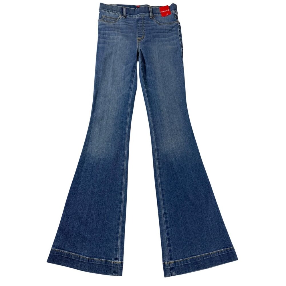 SPANX Wide Flare Pull-On Jeans Shaping Denim Vintage Indigo 20456R NWT Long 70's